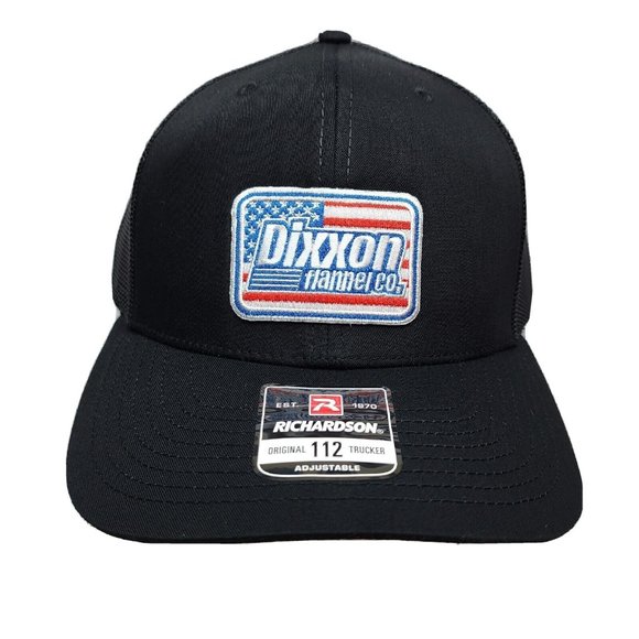 DIXXON MURICA Curved Bill Trucker Snapback Hat Cap Black OS - Picture 2 of 10